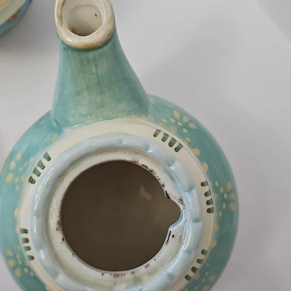 Tracy Porter Hand Painted Tea for One Teapot & Cup Vintage Pear Design Decor
